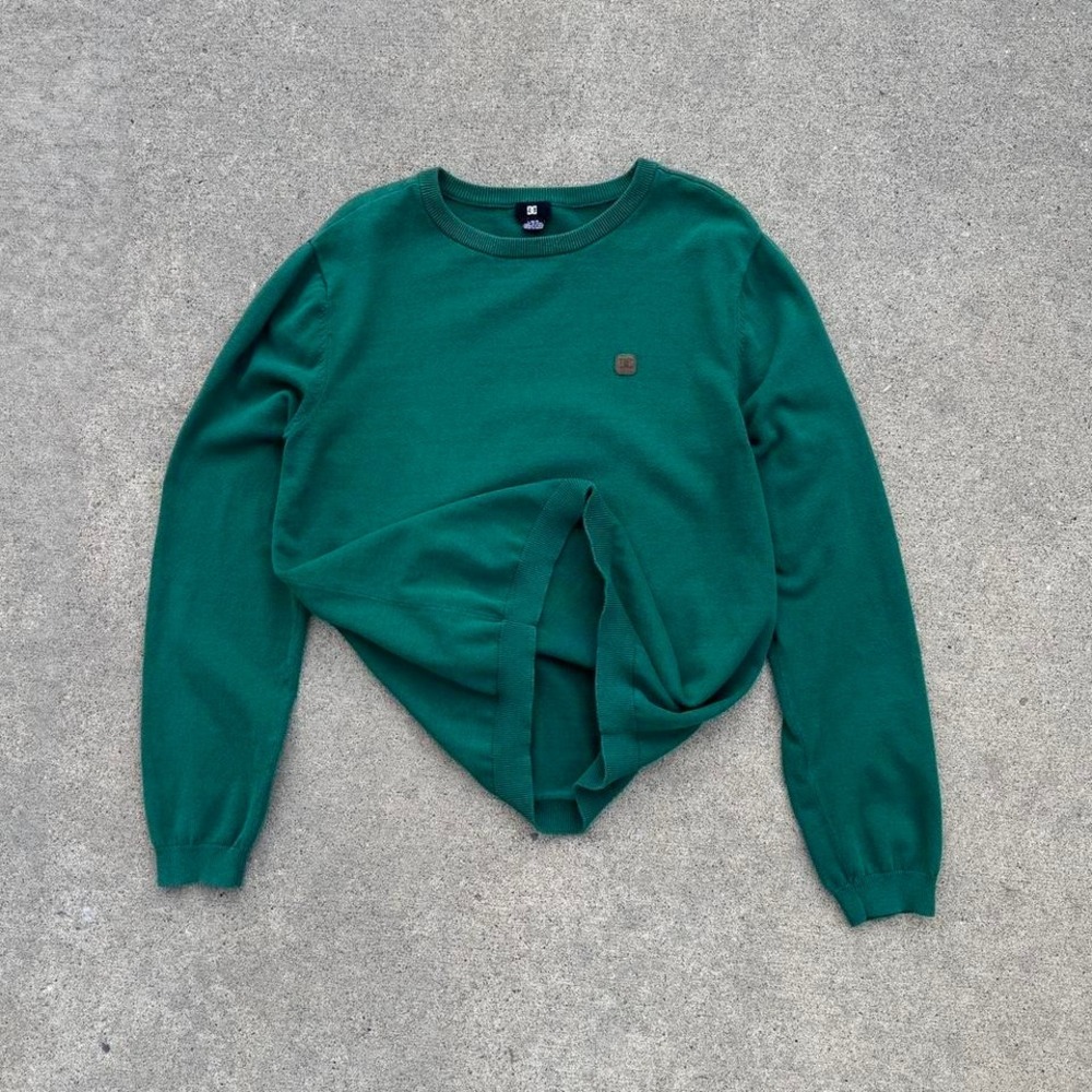 Y2K GREEN DC SWEATER